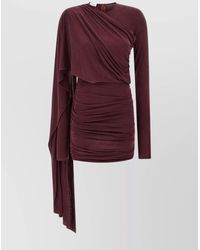 ANDAMANE - Gathered Mini Dress - Lyst