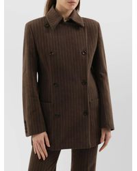 1989 STUDIO - Striped Double-Breasted Blazer - Lyst