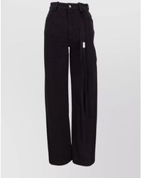 Ann Demeulemeester - Denim Slim-Fit Cropped Wide-Leg Trousers - Lyst