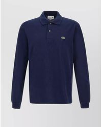 Lacoste - Cotton Piqué Regular-Fit Long-Sleeve Polo Shirt - Lyst
