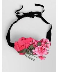 Dolce & Gabbana - Floral Appliqué Tie Belt - Lyst
