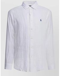 Polo Ralph Lauren - Logo Shirt Button Down Collar Long Sleeves - Lyst