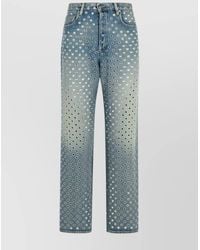 Golden Goose - Cotton Wide-Leg Trousers - Lyst