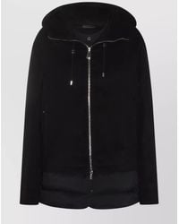 Moorer - Hooded Long Sleeve Down Jacket With Pockets - Lyst
