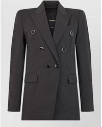 Pinko - Double Breasted Tailored Jacket Structured Silhouette - Lyst