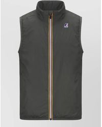 K-Way - Rouland Warm High Collar Lightweight Gilet - Lyst