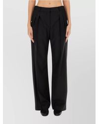 Loulou de Saison - Virgin Wool Wide-Leg Trousers - Lyst