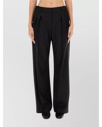 Loulou de Saison - Wide-Leg Trousers With Pockets And Pleats - Lyst