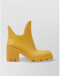 Burberry - Marsh Ankle Rubber Boots With Block Heel - Lyst