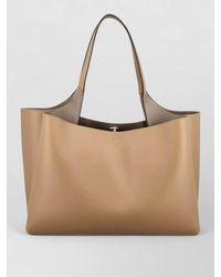 Tod's - T Medium Leather Textured Shoulder Tote - Lyst