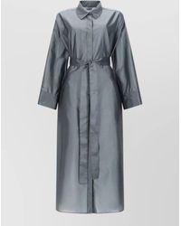 Max Mara - Silk Trench Coat - Lyst