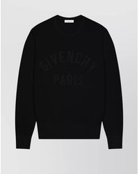 Givenchy - Cotton Logo-Embroidered Crewneck Sweater - Lyst