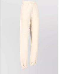 The Attico - Straight Trousers With Elastic Cuffs And Waistband - Lyst