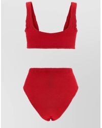Hunza G - Nadine Bikini Set Textured Ring Detail - Lyst