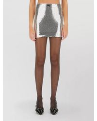 ROTATE BIRGER CHRISTENSEN - High Waist Mini Skirt Sequin Detail - Lyst