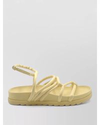 Chiara Ferragni - Slides Flat Sole Braided Straps Open Toe - Lyst