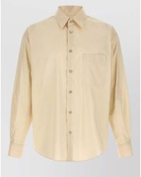 Lemaire - Silk Blend Regular Shirt - Lyst