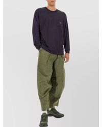 Needles - T-Shirt With Pocket And Long Sleeves - Lyst