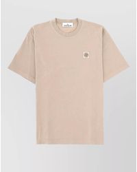 Stone Island - Logo Patch Short Sleeve Crew Neck T-Shirt - Lyst