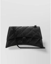 Balenciaga - Crush Small Leather Quilted Shoulder Bag - Lyst