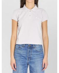 Balenciaga - Cropped Cotton Piqué Polo Shirt - Lyst