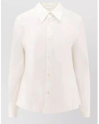 MM6 by Maison Margiela - Cotton Long-Sleeve Shirt - Lyst