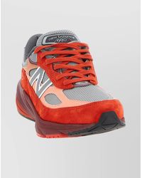 New Balance - Mesh Suede Low-Top Sneakers - Lyst