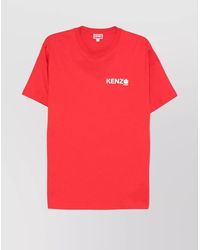 KENZO - Cotton Logo Print Short Sleeve T-Shirt - Lyst