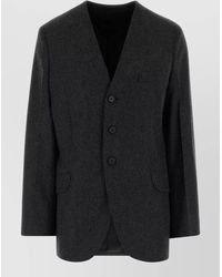 Jil Sander - Wool Blazer Single Breasted Notched Lapels - Lyst