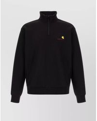 Carhartt - Script Sweatshirt With Ribbed Cuffs And Hem - Lyst