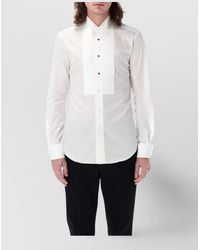 Junya Watanabe - Tailored Shirt With Pleated Front And Long Sleeves - Lyst