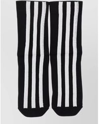 Y-3 - Ribbed Socks Featuring Contrasting Stripe Pattern - Lyst