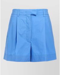 Thelatest - Bea Tailored Shorts Belt Loops Pockets - Lyst