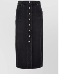Isabel Marant - High-Waisted Skirt With Front And Back Pockets - Lyst