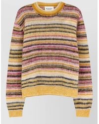 Isabel Marant - Striped Brushed-Knit Mohair-Blend Crew-Neck Jumper - Lyst