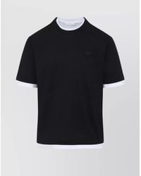 Prada - Cotton Crewneck Short-Sleeve T-Shirt - Lyst