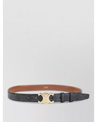 Celine - Leather Triomphe Canvas Belt - Lyst
