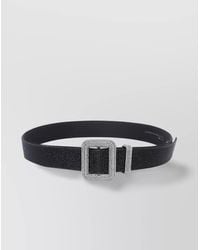 Benedetta Bruzziches - Adjustable Crystal Embellished Square Buckle Belt - Lyst