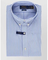 Ralph Lauren - Slim Fit Striped Cotton Shirt Buttondown - Lyst