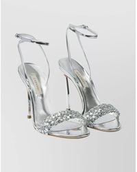 Casadei - Celestial Heeled Sandals Open Toe Metallic - Lyst