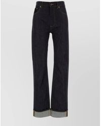 Bottega Veneta - Denim Straight-Leg Trousers - Lyst