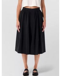 MM6 by Maison Margiela - Pleated Bermuda Skirt - Lyst
