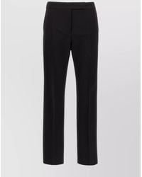 Max Mara - Wool Straight-Leg Tailored Trousers - Lyst