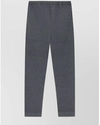 Homme Plissé Issey Miyake - Pleated Trousers With Elasticated Waistband And Ribbed Texture - Lyst