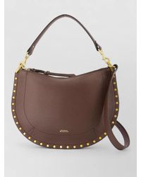 Isabel Marant - Oskan Soft Zip Leather Shoulder Bag - Lyst