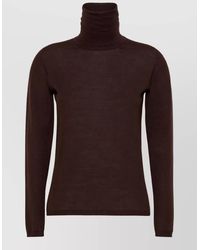 Max Mara - Virgin Wool Fine Rib-Knit Turtleneck Sweater - Lyst