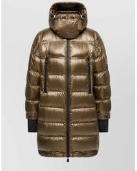 Moncler - Down Hooded Long Parka Coat - Lyst