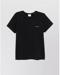 Isabel Marant - Organic Cotton Logo-Embroidered Crew-Neck T-Shirt - Lyst