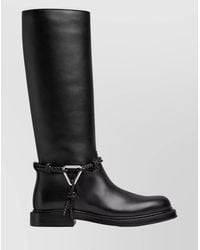 Bottega Veneta - Calf Leather Knee-High Boots - Lyst