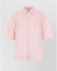 Willy Chavarria - Short Sleeve Polyester Shirt Chest Pockets - Lyst